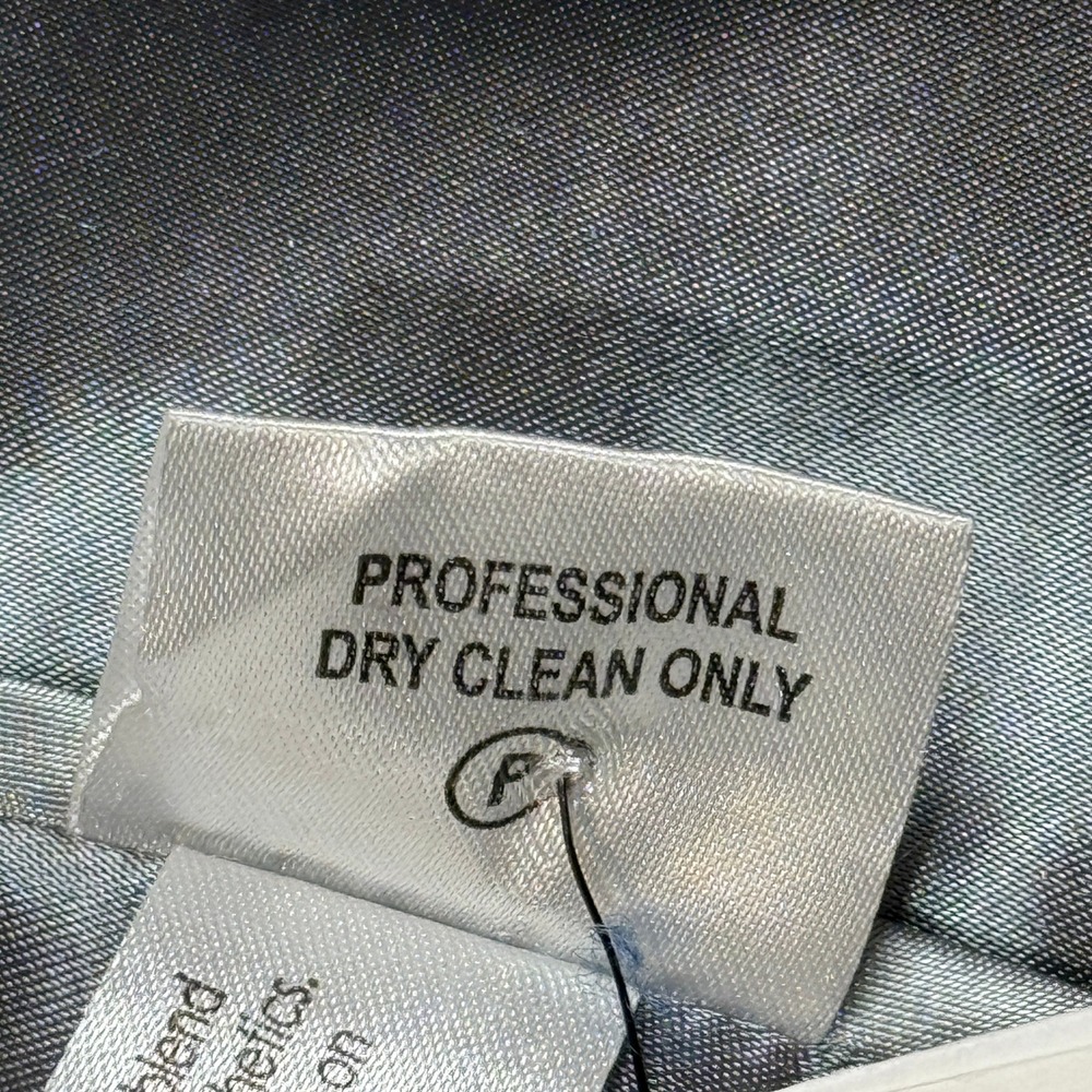 Calvin Klein Pea Coat Jacket Womens Plus 1X Light Blue Wool Cashmere Blend - Picture 11 of 16